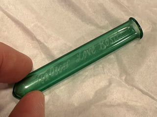 [Wilde, Oscar. (1854–1900)] Douglas, Lord Alfred. (1870–1945) Green Posy Holder inscribed from Alfred Douglas to Oscar Wilde