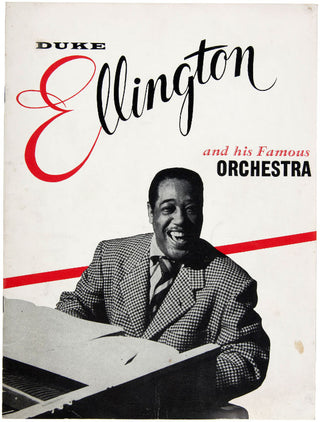 [Jazz & Song] Ellington, Duke. (1899-1974) & Band [Rex Stevens, Joya Sherrill, Johnny Hodges, Sonny Greer, Harry Carney, Claude Jones, Lawrence Brown, Shelton Hemphill , Otto Hardwick, Jimmy Hamilton]  Signed Photograph of Ellington and his Band