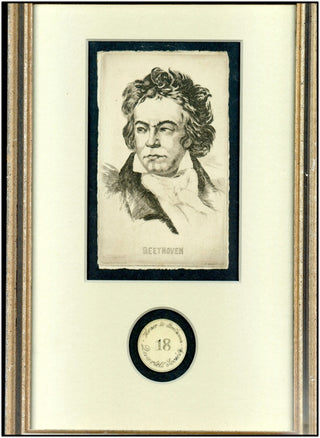 [Beethoven, Ludwig van. (1770–1827)] Scarce Ivory Pass to FIRST QUARTET CYCLE PERFORMANCE!