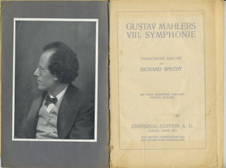 Mahler, Gustav. (1860–1911) Gustav Mahler's VIII. Symphonie. Thematische Analyse mit einer Eintlung und dem Portrat Mahlers. - SPECIAL ISSUE FOR A 1913 PERFORMANCE BY FRITZ BUSCH