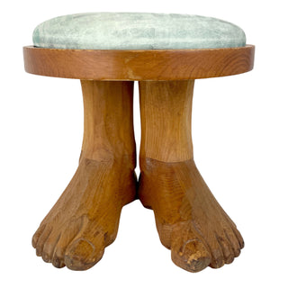 [Beatles] Starr, Ringo. (b. 1940)  Carved wooden footstool - FROM THE COLLECTION OF RINGO STARR (ca. 1970)