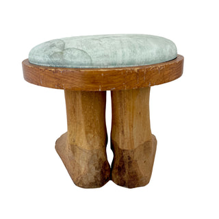 [Beatles] Starr, Ringo. (b. 1940)  Carved wooden footstool - FROM THE COLLECTION OF RINGO STARR (ca. 1970)