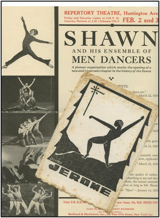 Shawn, Ted. (1891–1972) [Andrews, Jerome] The American Ballet, signed and inscribed by Shawn and heavily annotated and hand-illustrated by dancer/choreographer Jerome Andrews.