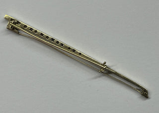 [Violin] 18K Platinum and Diamond Violin Bow pin