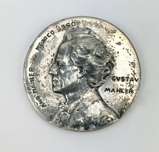 [Mahler, Gustav. (1860–1911)] Rothberger, Alfred. (1873–1932) Silver Restrike Portrait Medal