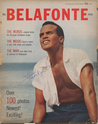 Belafonte, Harry. (1927 - 2023) The Belafonte Story - Signed 1957 picture-book