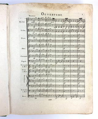 Mozart, Wolfgang Amadeus. (1756–1791) First Edition of The Magic Flute [published as Les Misteres D'Isis, Opera en Quatre Actes.]