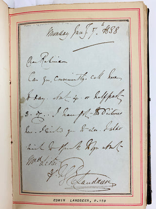 [Opera & Performance] [Queen Victoria. (1819–1901)] & Novello, Clara. (1818–1908) [Balfe, Moscheles, Persiani, Braham, Reeves, Rachel, Lablache, Stephens, Landseer, Howitt, Meyerbeer, Grisi, Sainton, Lind, Goldschmidt, Bishop, Albani, Halle, Macready etc!