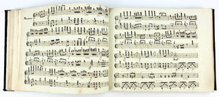 [Sammelband] [Music Iconography] Italian collection of International Piano music in Manuscript Copy ca. 1800, with Unusual Engravings