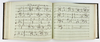 [Sammelband] [Music Iconography] Italian collection of International Piano music in Manuscript Copy ca. 1800, with Unusual Engravings