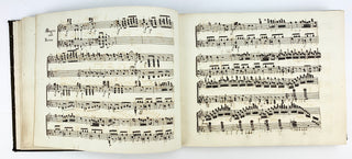 [Sammelband] [Music Iconography] Italian collection of International Piano music in Manuscript Copy ca. 1800, with Unusual Engravings