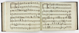 [Sammelband] [Music Iconography] Italian collection of International Piano music in Manuscript Copy ca. 1800, with Unusual Engravings