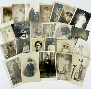 [African Americana] Collection of Postcard Photographs