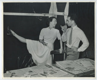 Mille, Agnes de. (1905–1993) & Kazan, Elia. (1909 - 2003) Original Photograph with Elia Kazan