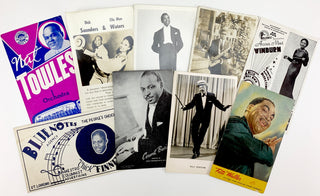 [Jazz & Song] Eckstine, Billy. (1914-1993) & Waller, Thomas "Fats." (1904-1943) etc.  Collection of Postcards of Jazz Musicians and Performers