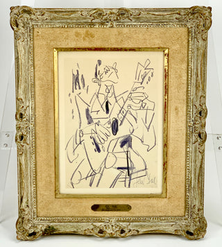 [GUITAR] Paul, Gen. (1895–1975) "Le Guitariste" - Signed Drawing