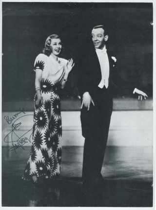 [Astaire, Fred. (1899–1987)] Rogers, Ginger. (1911–1995) Signed Photograph in "Shall We Dance"