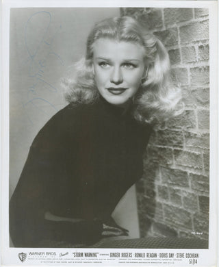 Rogers, Ginger. (1911–1995) "Storm Warning" – Signed Press Photograph