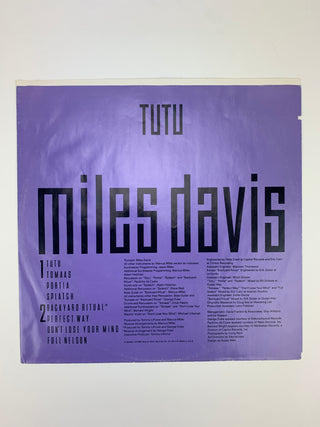 Davis, Miles. (1926–1991) "Tutu" - Signed Album Sleeve with Sketch