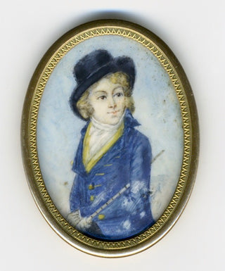 [Vestris, Auguste. (1760–1842)] [Romany, Adèle. (1769–1846) AFTER] Miniature Portrait Painting