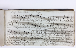 [Psalm Books] Jones, Tho[ma]s. (fl. 1789) Manuscript Psalm Book, ca. 1789