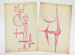 Fantoni, Marcello. (1915–1911) Untitled (figure) - Original Drawings