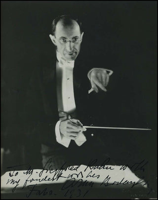 Bodanzky, Arthur. (1877 - 1939) Signed Photograph