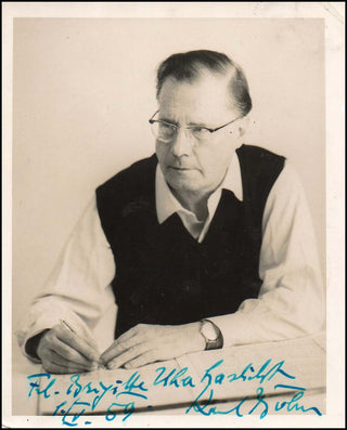 Böhm, Karl. (1894–1981) Signed Photograph