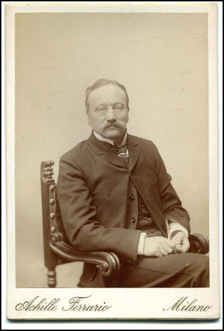 Boito, Arrigo. (1842-1918) Original Cabinet Photograph