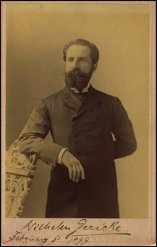 [Boston Symphony Orchestra] Gericke, Wilhelm. (1845 - 1925) Signed Photograph