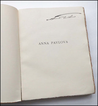 [Dance] [Pavlova, Anna. (1881-1931)] Svétlov [Svétlow], V[alerien].  Anna Pavlova - SIGNED BY PAVLOVA