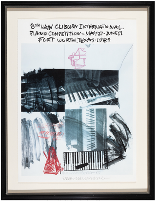 [Cliburn, Van.   (1934 - 2013)] Rauschenberg, Robert. (1925–2008) Eighth Van Cliburn International Piano Competition, 1987