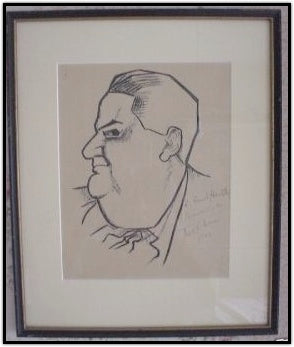 Milhaud, Darius. (1892–1974) Signed Portrait