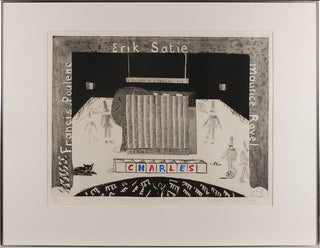 [Hockney, David. (b. 1937)] [Satie, Erik. (1866-1925)]  DAVID HOCKNEY : A Souvenir of a Triple Bill for Charles.