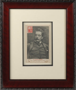 Puccini, Giacomo. (1858–1924) Signed Photograph