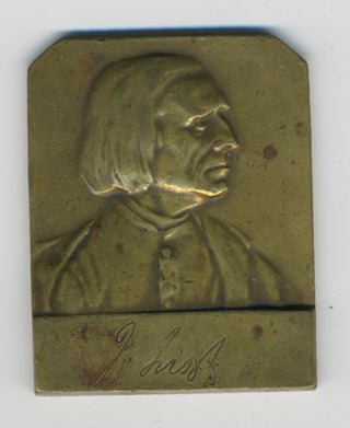 Liszt, Franz. (1811–1886) Bronze Medal Portrait