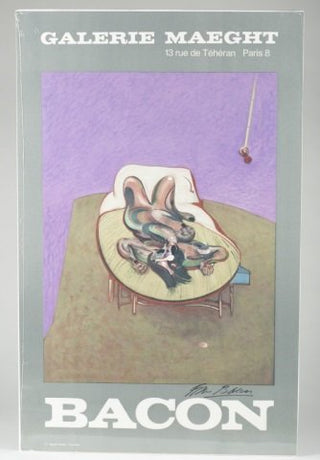 Bacon, Francis. (1909 - 1992) "Bacon: Galerie Maeght" [Personnage Couche] - SIGNED POSTER