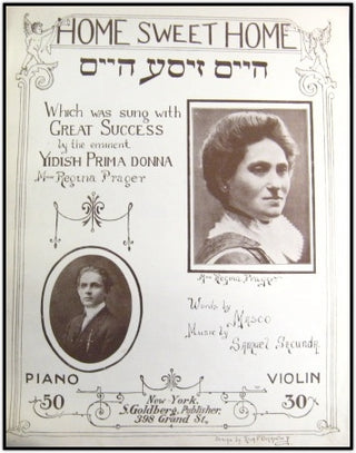 [Yiddish Sheet Music] Thomashefsky, Goldfaden, Zunzer, Rumshisky, Smulewitz, Secunda etc.  Yiddish Sheet Music Collection.