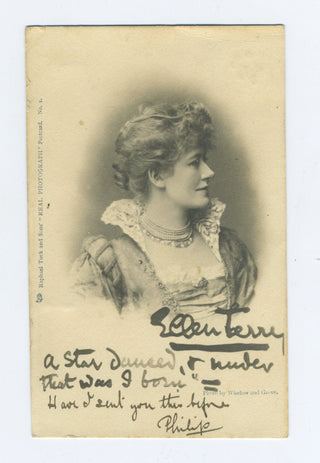 Terry, Ellen. (1847-1928) Postcard Photograph