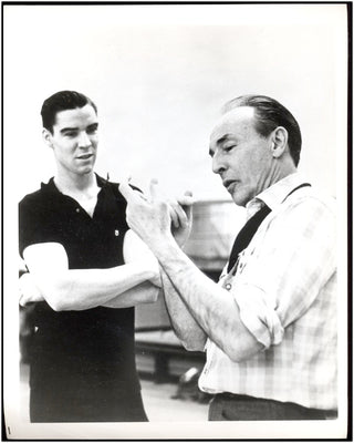 Balanchine, George. (1904–1983) Bold Autograph Signature and Original Photograph.