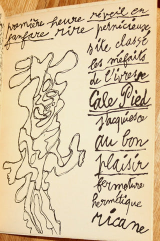 Dubuffet, Jean. (1901-1985) Tremolo sur l'Oeil - SIGNED PRESENTATION COPY to Henri-Pol Bouché