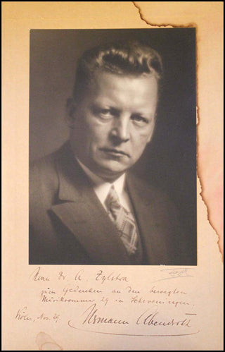 Abendroth, Hermann. (1883–1956) Large Signed Photograph