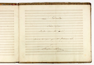 Adam, Adolphe. (1803-1856)  "Le Druide" - Autograph Manuscript