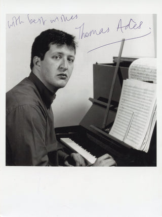 Adès, Thomas. (b. 1971) Signed photograph