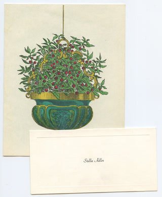 Adler, Stella. (1901–1992) Signed Holiday Card and Dinner Invitation