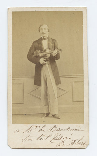 Alard, Jean-Delphin. (1815-1888) Signed Photograph