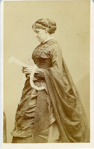 Alcott, Louisa May. (1832-1888) Original CDV Photograph