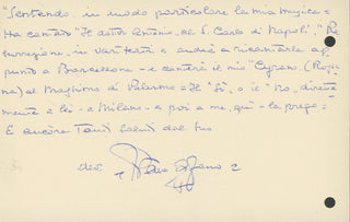 Alfano, Franco. (1875–1954) Collection of Letters Regarding an Invitation to Speak at the Associazione Culturale Italiana