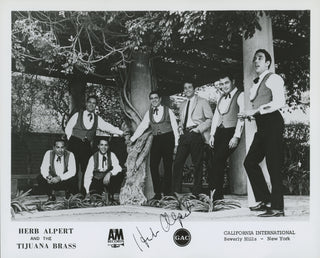 Alpert, Herb. (b. 1935) Signed Promotional Photograph with the Tijuana Brass