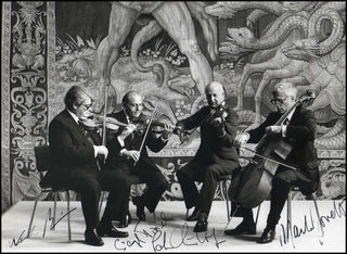 [String Quartets] Amadeus String Quartet. (1947-1987)  Signed Photograph